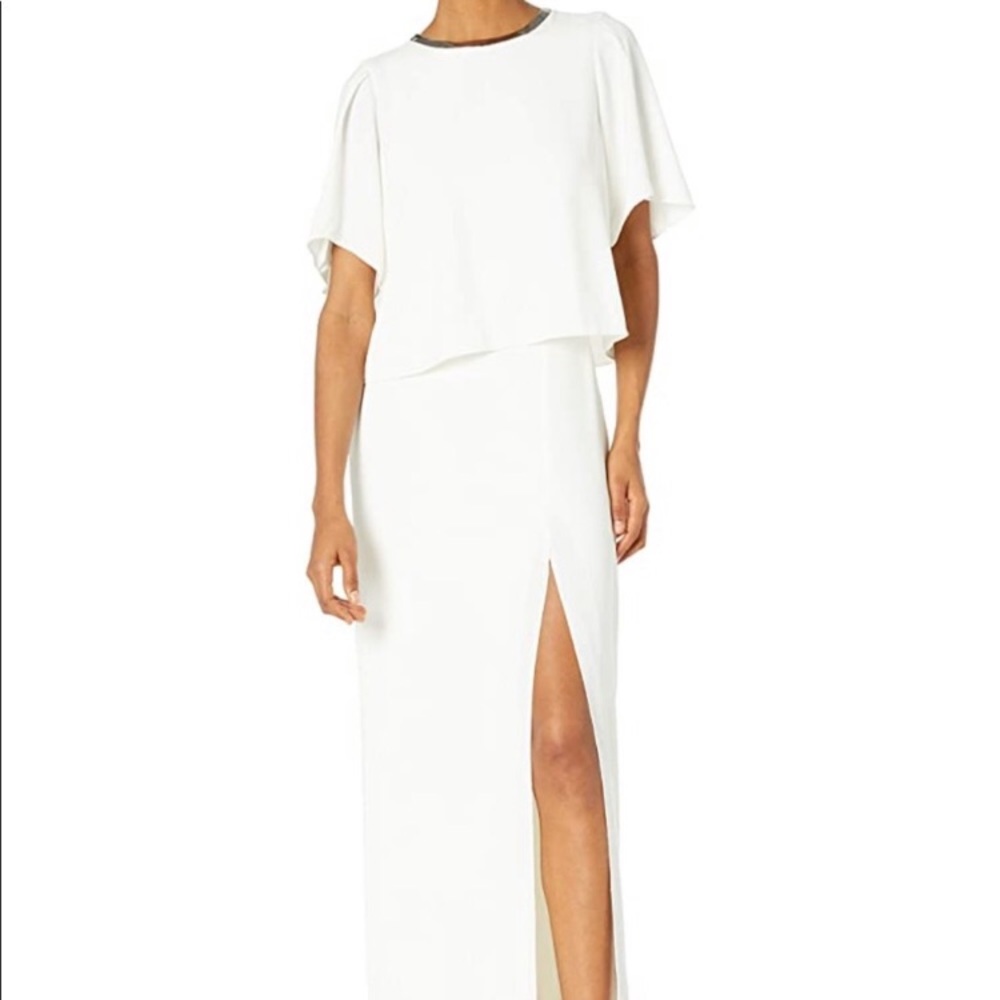 Halston Heritage White Gown